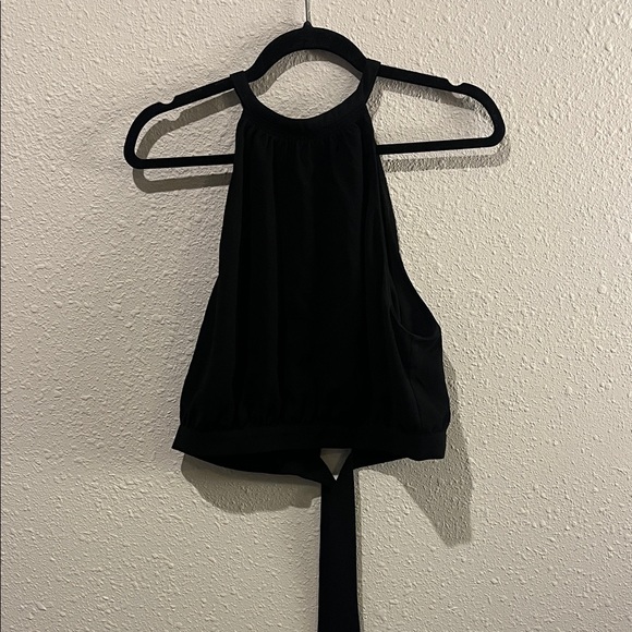 Wilfred Candence Black Halter Tie Back Tank Women’s Large - Picture 2 of 4